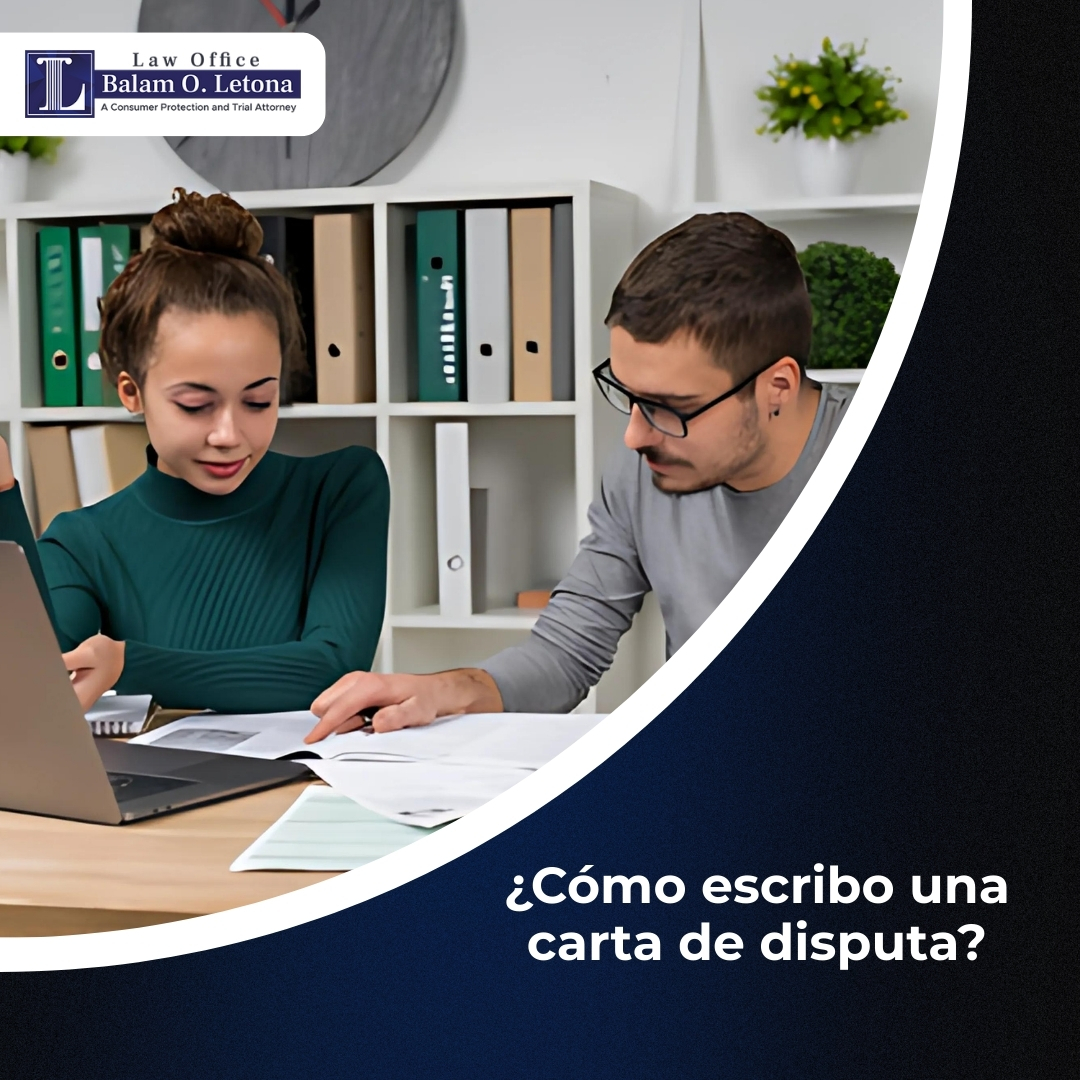 ¿Cómo escribo una carta de disputa?