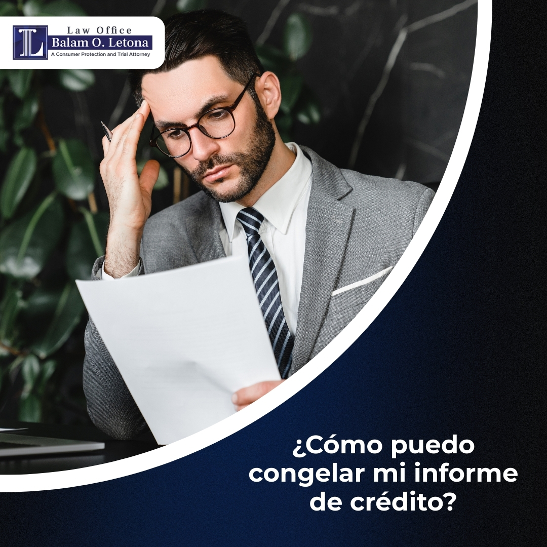 ¿Cómo puedo congelar mi informe de crédito?
