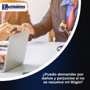 ¿Puedo demandar por daños y perjuicios si no se resuelve mi litigio?
