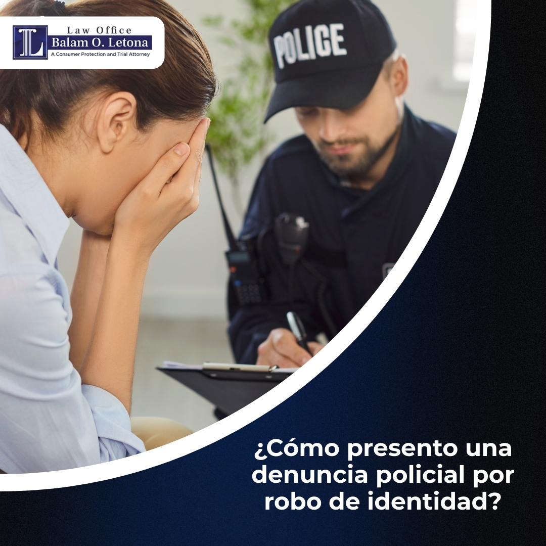 ¿Cómo presento una denuncia policial por robo de identidad?