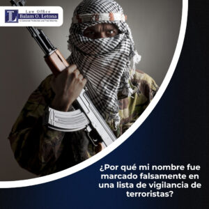 ¿Por qué mi nombre fue marcado falsamente en una lista de vigilancia de terroristas?